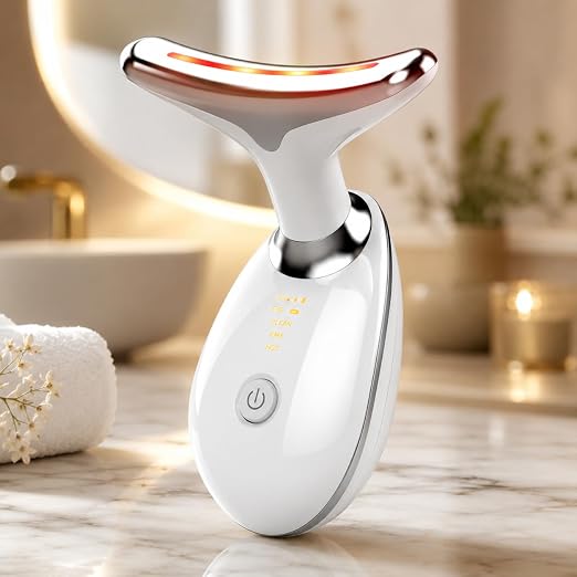 Massaggiatore Viso e Collo LED – Dispositivo per Massaggio Facciale